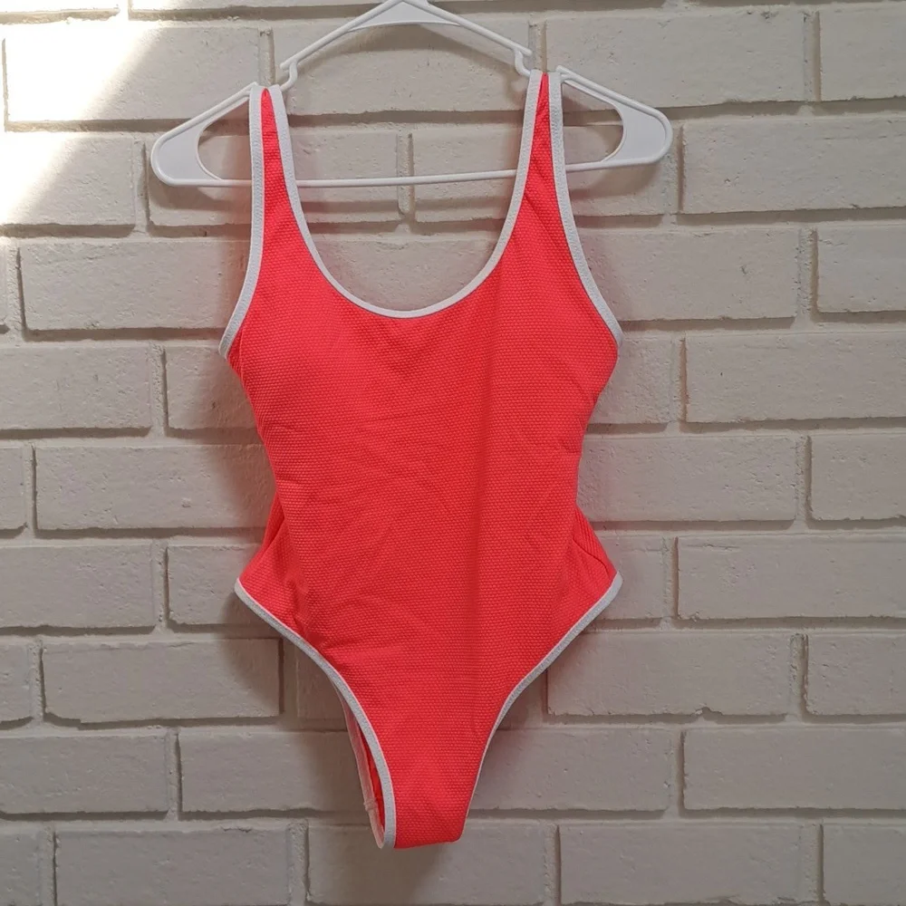 Love & Sports Cora/White 1 Piece Swim Suit. Size XS NWOT - Picture 1 of 7